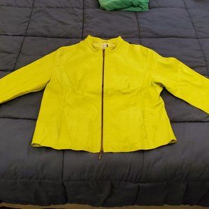 Modern Images Geen Leather Moto Jacket Large